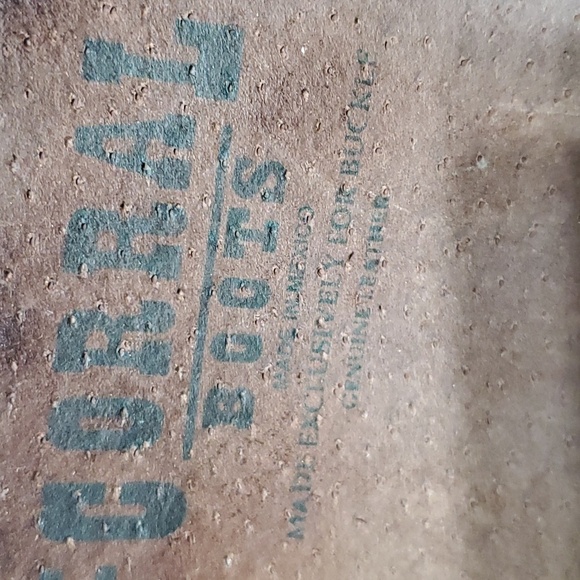 Corral distressed tall low heel leather boots brown - Picture 11 of 12